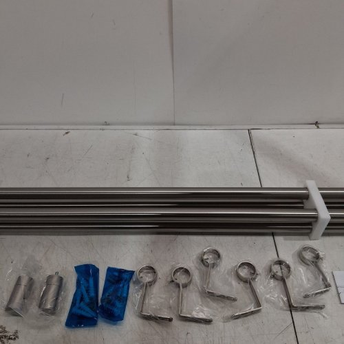 2PK UMBRA CURTAIN ROD KIT - 42" TO 108" - NICKEL (MODEL: 2881747) image 4