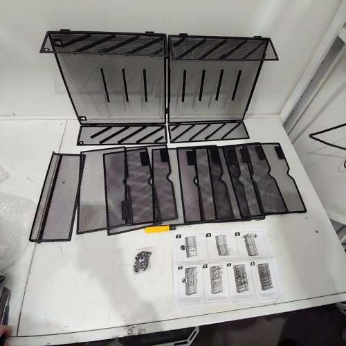 11 TIER MESH WALL-MOUNTED FILE ORGANIZER - BLACK image 2