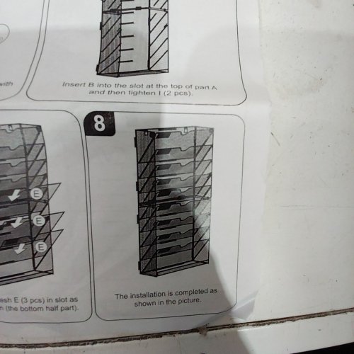 11 TIER MESH WALL-MOUNTED FILE ORGANIZER - BLACK image 3