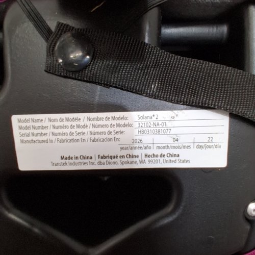 DIONO SOLANA 2 BACKLESS BOOSTER SEAT - 40LBS TO 120LBS - PINK (MODEL: 32102-NA-01) image 2