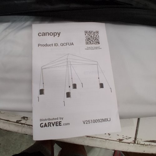 GARVEE WATERPROOF WHEELED INSTANT POP UP CANOPY TENT - 10FT X 10FT - GREY (MODEL: V2510092MXJ) image 2