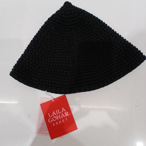 ARKET X LAILA GOHAR KNIT BEANIE - ONE SIZE - BLACK image 2