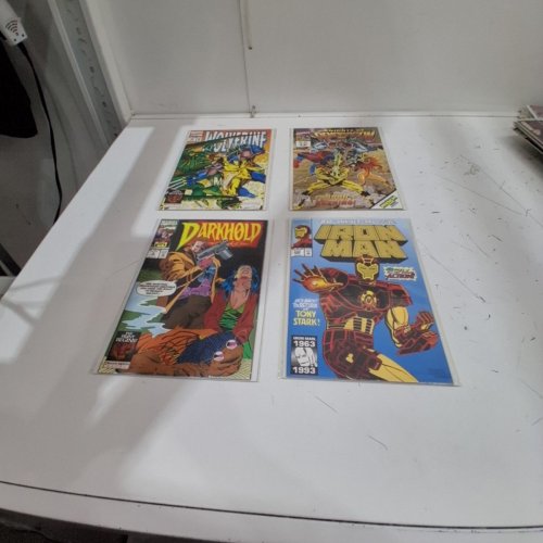 4 ASSTD MARVEL COMIC BOOKS - IRON MAN #290, DARKHOLD #9, KNIGHTS OF PENDRAGON #12, AND WOLVERINE #70 - VARIOUS AUTHORS image 2