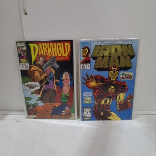 4 ASSTD MARVEL COMIC BOOKS - IRON MAN #290, DARKHOLD #9, KNIGHTS OF PENDRAGON #12, AND WOLVERINE #70 - VARIOUS AUTHORS image 4
