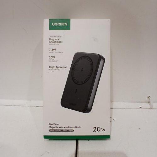 UGREEN MAGNETIC ATTACHMENT WIRELESS POWER BANK - 10000 MAH, 7.5W/20W - BLACK (MODEL:PB561) image 4