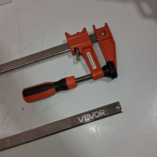 2PK VEVOR BAR F-CLAMP - 36" JAW OPENING - ORANGE (MODEL: ‎F600-36) image 3