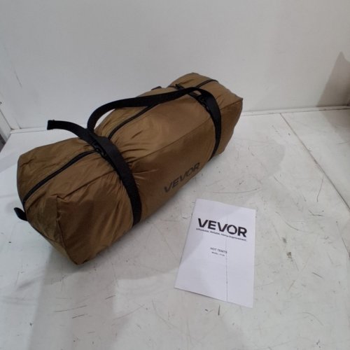 2 PERSON CAMPING CABIN HOT TENT - 79" X 98" X 59" - BROWN (MODEL: YT-05) image 2