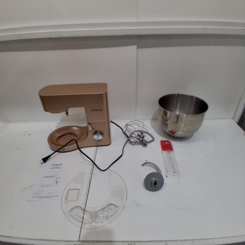 COOKLEE ELECTRIC KITCHEN 10-SPEED STAND MIXER - 9.5 QT - CHAMPAGNE (SM-1581) image 3