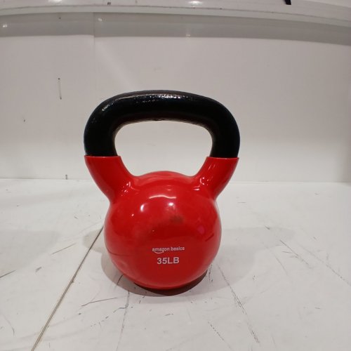 AMAZON BASICS KETTLEBELL - 35 LBS - RED image 2