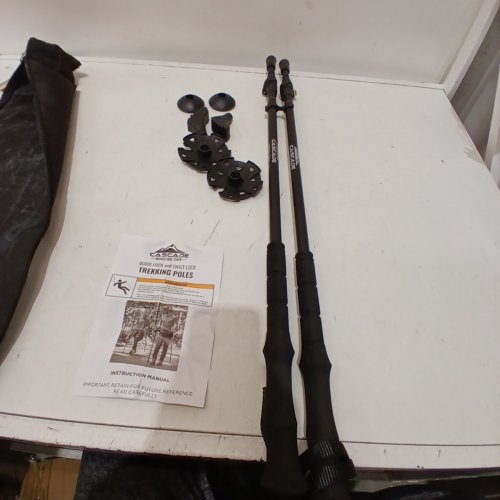 CASCADE MOUNTAIN TECH CARBON FIBER QUICK LOCK TREKKING POLES WITH EVA GRIP image 2