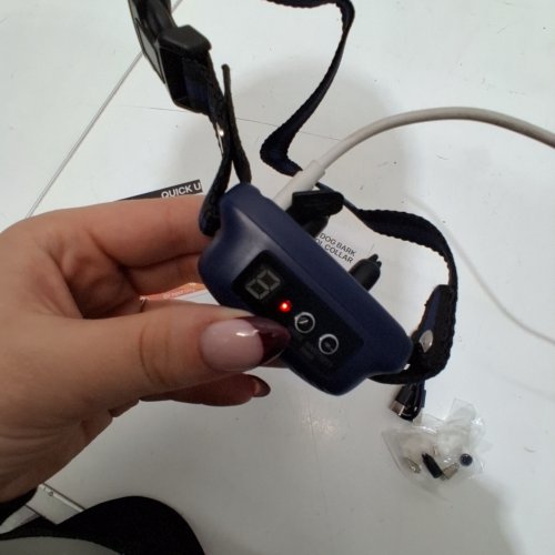 SMART DOG BARK COLLAR WITH 8 ADJUSTABLE SENSITIVITY LEVELS - DARK BLUE (MODEL: PB12) image 2