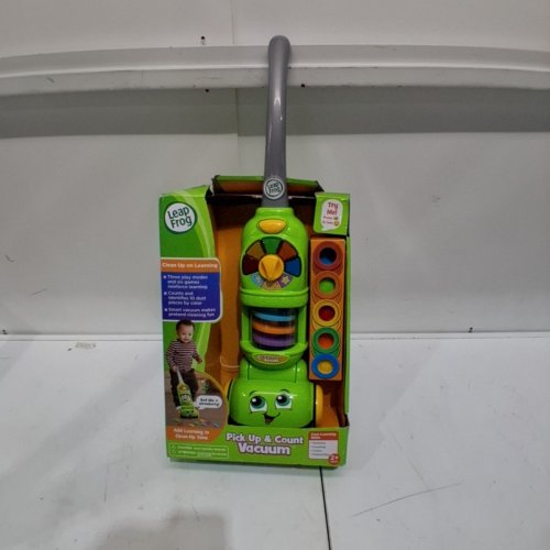 LEAP FROG PICK UP & COUNT VACUUM TOY WITH LIGHTS & SOUNDS - GREEN (MODEL: 6110) image 2
