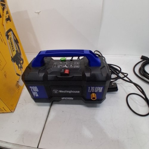 WESTINGHOUSE HANDHELD ELECTRIC PRESSURE WASHER WITH INTERCHANGEABLE NOZZLES - 2100PSI - 1.7GPM - BLACK/BLUE (MODEL: EPX3100V) image 3