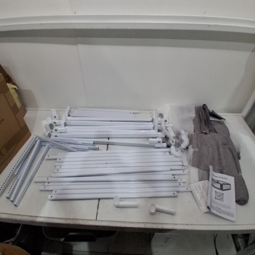 3PC BABY ADJUSTABLE BED RAIL GUARD - 74.8"X74.8"X54" - GREY (MODEL: BR-G-SKY) image 2