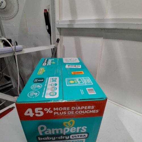 124PK PAMPERS BABY DRY ULTRA 3X PROTECTION DIAPERS - SIZE 1 (8-14LBS) image 3