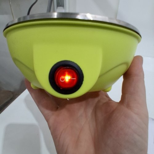AROMA OVERLY EASY EGG COOKER, STEAMER, AND ELECTRIC EGG POACHER, 7 EGG CAPACITY - XL - YELLOW (MODEL:AEB-807) image 2