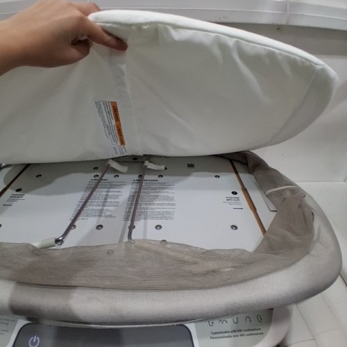 UPPABABY SOMA ADJUSTABLE MOTIONSYNC SMART BASSINET - 33.8" X 23.5" X 32.5"-37" - SAND MÉLANGE (MODEL: 2101-ROS-CA-CHR) image 4