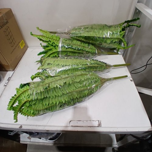 4PK FOREST PRINCE OUTDOOR FAUX FERNS - GREEN image 3