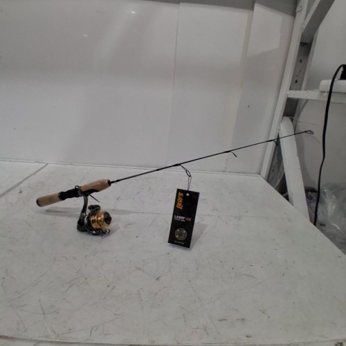 LEW'S LASER ICE SPINNING ROD AND REEL COMBO - 25" - BLACK/GOLD (MODEL: LI7525L) image 4