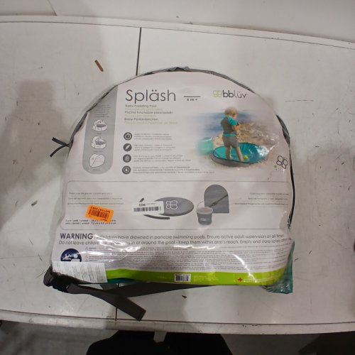 BBLUV PORTABLE SPLASH BABY PADDLING POOL WITH CARRY CASE - 6M+ (MODEL: B0129) image 2