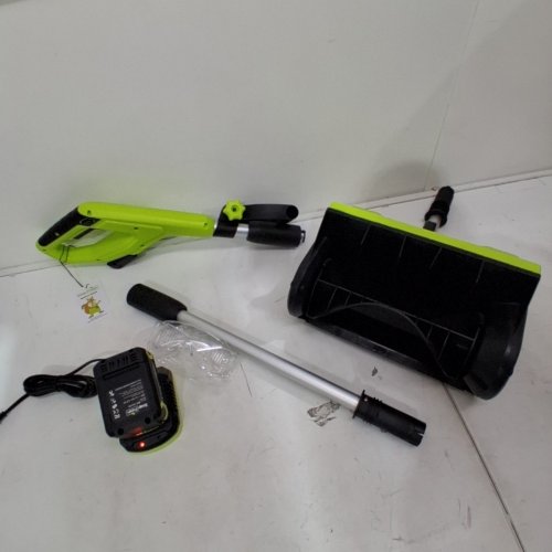 SNAPFRESH CORDLESS SNOW SHOVEL WITH BATTERY AND CHARGER - 12" X 5" CLEARING - 20V - GREEN (MODEL: SS1201) image 3