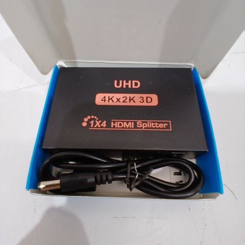 SORTHOL 1X4 4K 3D HDMI UHD SPLITTER - 1 IN 4 OUT AUDIO VIDEO DISTRIBUTOR (4K X 2K , 30HZ) - BLACK image 2