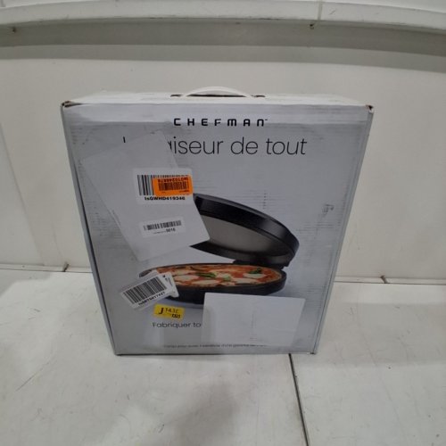 CHEFMAN EVERYTHING MAKER AND PIZZA OVEN - 12" - 1440W - 120V - BLACK (MODEL: RJ58-EM-MIDNIGHT) image 5