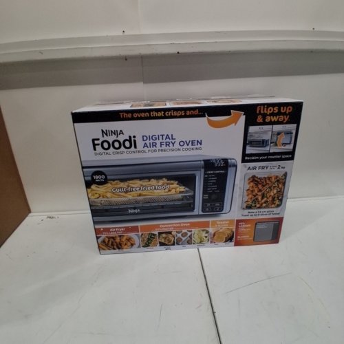 NINJA FOODI 8-IN-1 DIGITAL FLIP-AWAY AIR FRYER TOASTER OVEN - STAINLESS STEEL (MODEL: SP101C/FT102CCO) image 5