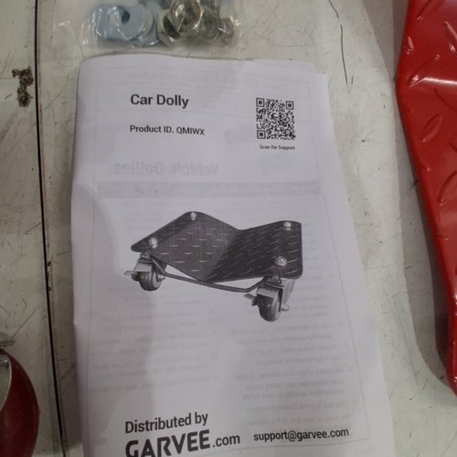 2PK GARVEE CAR DOLLY - 3,000LBS MAX RED (MODELK: QMIWX) image 2