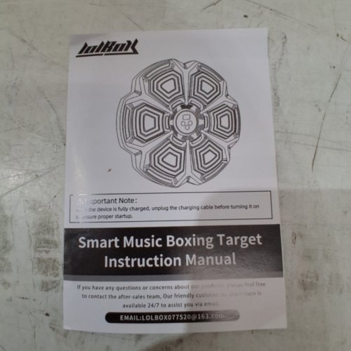 LOLBOX SMART MUSIC BOXING MACHINE WITH PREMIUM BOXING GLOVES - BLACK image 4