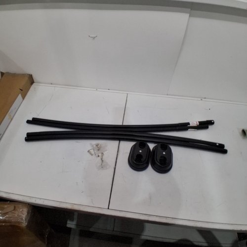 ZENITH PRODUCTS ZENNA HOME NEVERRUST ALUMINUM DOUBLE CURVED TENSION SHOWER CURTAIN ROD - ADJUSTS FROM 50" TO 72" - MATTE BLACK (MODEL: 35644BN) image 2