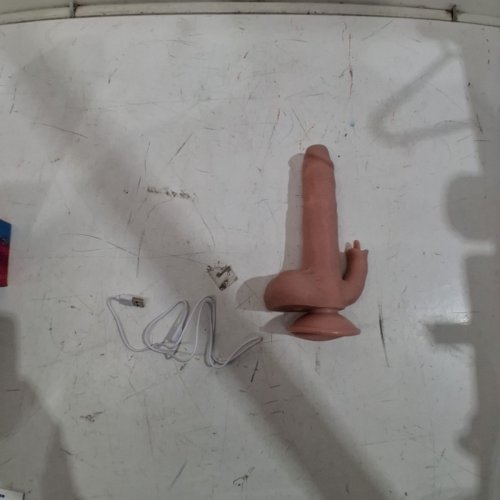 QIANNNEL SILICONE DUAL STIMULATION DILDO - 10" - NATURAL (MODEL: 58 D10) image 3