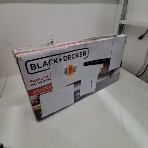 BLACK + DECKER FAMILY SIZE ELECTRIC GRIDDLE WITH REMOVABLE TRAY - 10'' X 18" - BLACK (MODEL: GD1810BC/GD1810BS) image 5