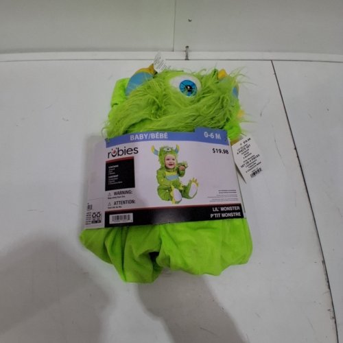4PC RUBIES LIL' MONSTER COSTUME - 0-6 MONTHS - GREEN/BLUE/YELLOW image 2