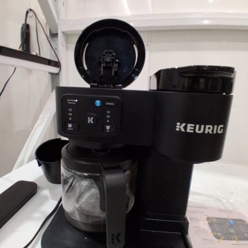 KEURIG K-DUO ESSENTIALS HOT AND ICED COFFEE MACHINE FOR SINGLE SERVE K-CUP PODS AND 12 CUP CARAFE COFFEE MAKER - BLACK (MODEL: K5500) image 2
