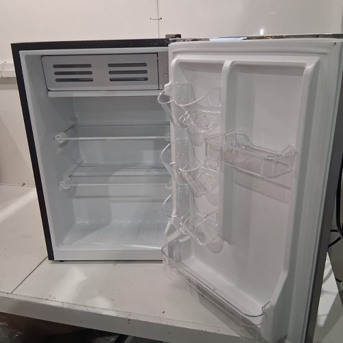 FRIGIDAIRE COMPACT MINI REFRIGERATOR - 2.5 CU. FT - STAINLESS STEEL (MODEL: EFR2856-COM) image 4