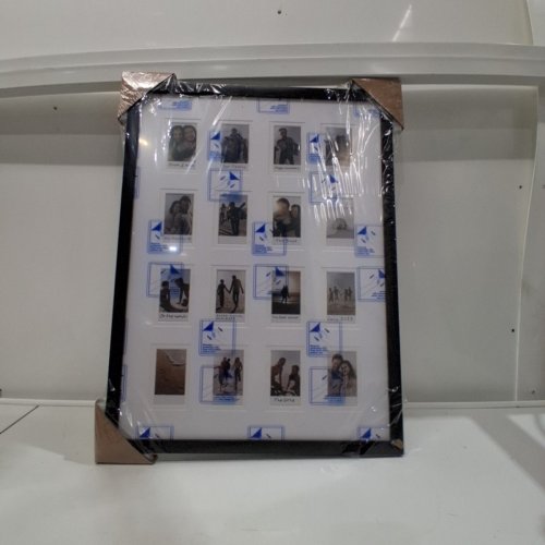 AMERICANFLAT PICTURE FRAME WITH 16 OPENINGS FOR 2X3 INSTANT-PRINT PHOTOS - 15" X 20" - BLACK image 2