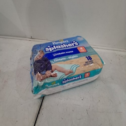 18PK PAMPERS SPLASHERS SWIM PANTS DIAPERS - SIZE 4 (20-33LBS) image 3