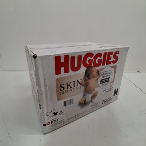 76PK HUGGIES SKIN ESSENTIALS DERMATOLOGIST APPROVED DIAPERS - SIZE NEWBORN (UP TO 10LBS) image 2