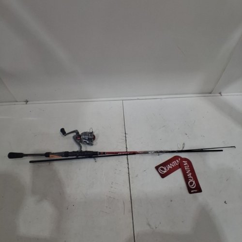 QUANTUM OPTIX FISHING ROD AND SPINNING REEL COMBO - 6ft - BLACK AND RED (MODEL OP05502ULD.NS3) image 2
