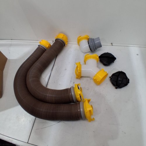 CAMCO 20FT 360° REVOLUTION SWIVEL RV SEWER HOSE KIT, INCLUDES SWIVEL FITTINGS AND WYE CONNECTOR (MODEL: 39667) image 2