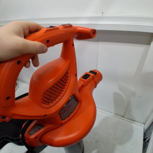 BLACK+DECKER 3-IN-1 VACPACK CORDED ELECTRIC LEAF BLOWER, VACUUM & MULCHER WITH BACKPACK BAG - 250MPH - 400CFM - BLACK/ORANGE (MODEL: BEBL7000) image 2