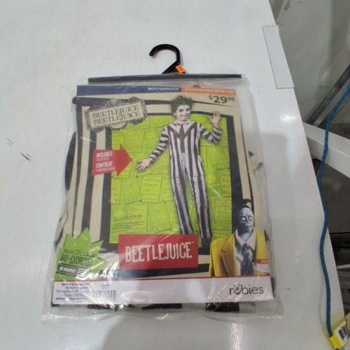BOYS RUBIES BEETLEJUICE COSTUME - MEDIUM (8-10) - WHITE/BLACK (STYLE: 1001534) image 2