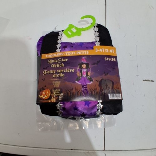 2PC TODDLER LITTLE STAR WITCH COSTUME - 3-4T - BLACK / PURPLE (ITEM: 10342) image 2