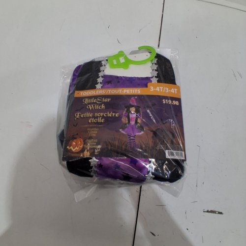 2PC TODDLER LITTLE STAR WITCH COSTUME - 3-4T - BLACK / PURPLE (ITEM: 10342) image 3