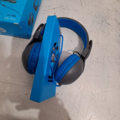 KIDS JLAB JBUDDIES (2ND GEN) WIRED FOLDING HEADPHONES - BLUE/GRAPHITE (MODEL: HJBUDDIES2RBLU6) image 2