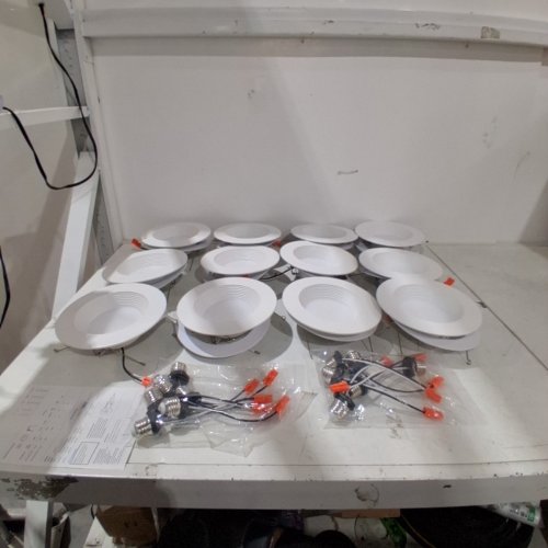 12PK SEURON 5CCT DIMMABLE LED CEILING POT LIGHTS - 2700K/3000K/3500K/4000K/5000K - 6" - WHITE (MODEL: EPCL-15X-ETL-5CCT) image 2