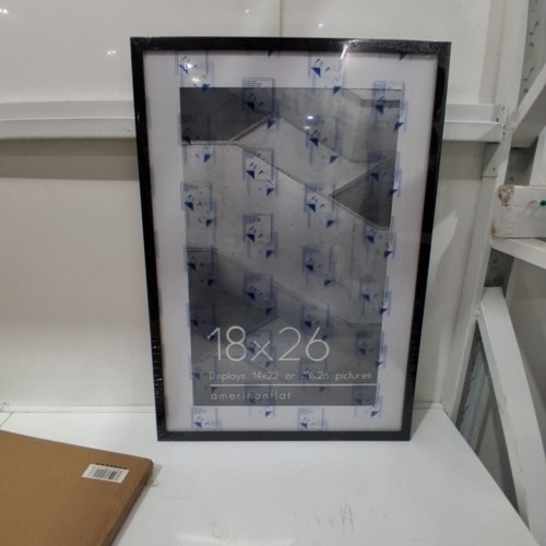AMERICANFLAT POSTER FRAME WITH PLEXIGLASS - 18" X 26" OR 14" X 22" WITH MAT - BLACK image 2
