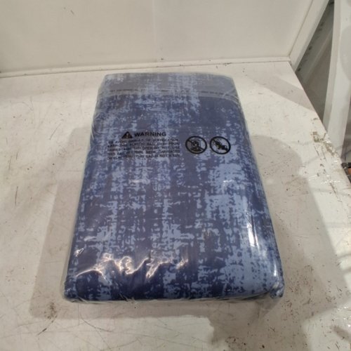 NON-SLIP MACHINE WASHABLE AREA RUG - 5FT X 7FT - BLUE image 5
