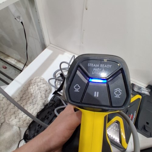 BISSELL 3-IN-1 POWERSTEAMER HEAVY DUTY STEAM MOP & HANDHELD CLEANER - GREY/YELLOW (MODEL: 2685B) image 2